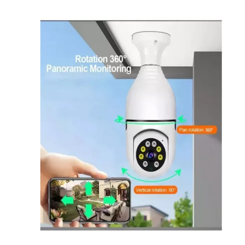 Camera Ip Giratória 360° Noturna 1080p Externa a prova Dágua