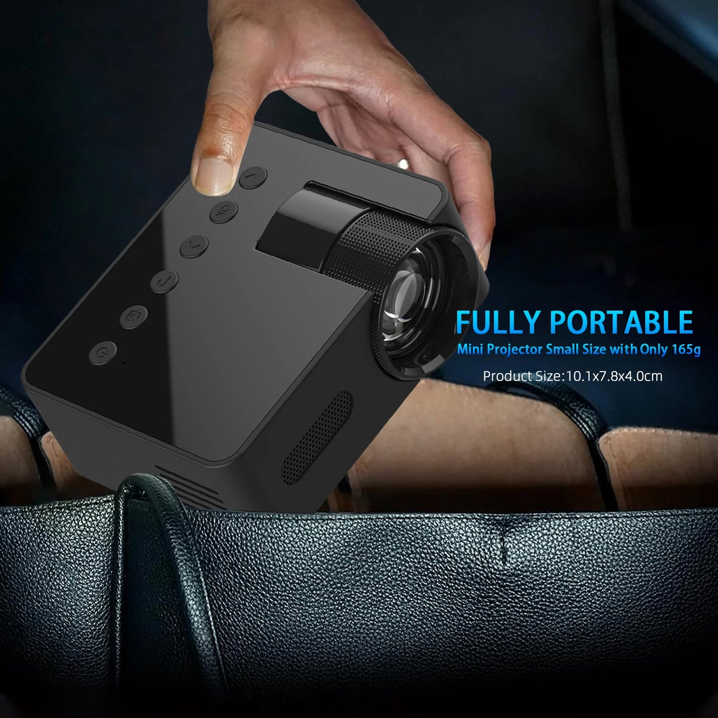 Mini Projetor Portátil  YT100 Full HD1080P Mobile Video Wifi Smart Home Theater Wireless Same Screen for IOS Android