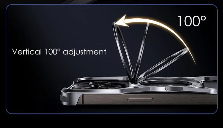 Capa de celular com suporte MagSafe de metal e alumínio para iPhone 13 14 15 16 Pro Max, à prova de choque lider-shopp