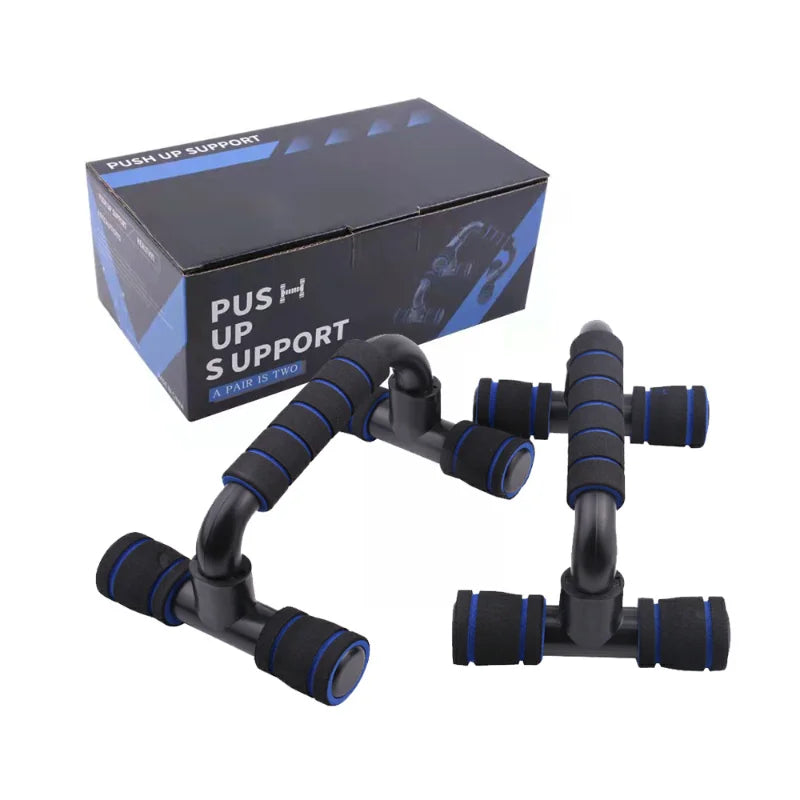 Barra de apoio antiderrapante em formato de H para flexões, ideal para exercícios em casa, musculação e treinamento de braços e peito. LIDER-SHOPP